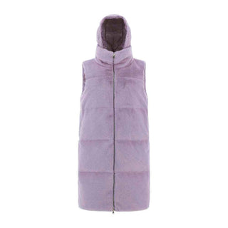 Herno Faux Fur Sleeveles Coat