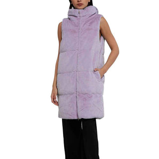 Herno Faux Fur Sleeveles Coat