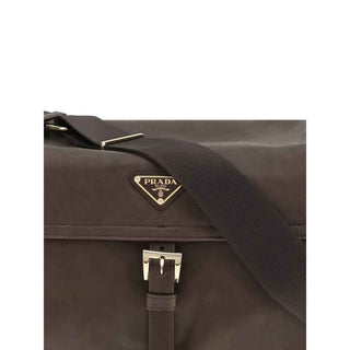 Prada Brown Recycled Polyamide Shoulder Bag