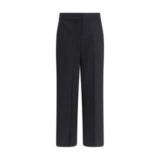 Max Mara Black Fleece Wool Casual Pants