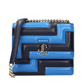 Jimmy Choo Blue Leather Shoulder Bag