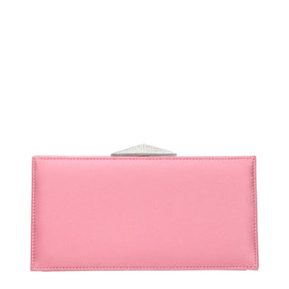 Jimmy Choo Pink Satin Clutch Bag