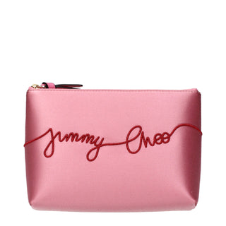 Jimmy Choo Pink Satin Clutch Bag