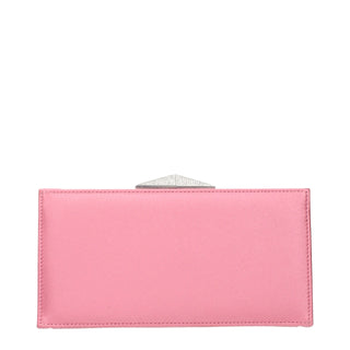 Jimmy Choo Pink Satin Clutch Bag