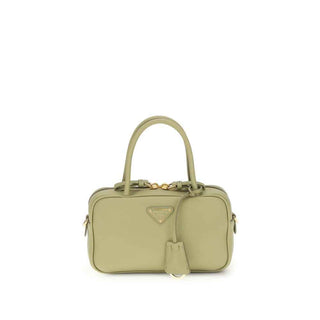 Prada Green Calf Leather Bos Taurus Handbag