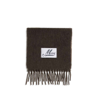 Marni Brown Wool Scarf