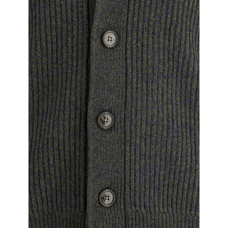 Brooksfield Virgin Wool Shawl-Collar Cardigan