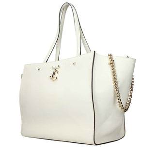 Jimmy Choo White Leather Shoulder Bag