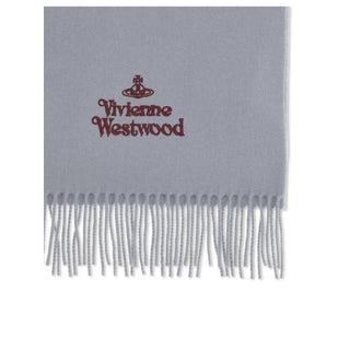 Vivienne Westwood Gray Wool Scarf