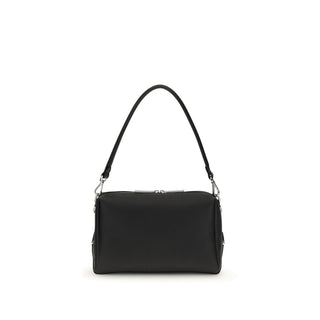 Fendi Black Calf Leather Bos Taurus Shoulder Bag