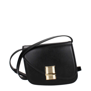 Salvatore Ferragamo Black Leather Crossbody Bag