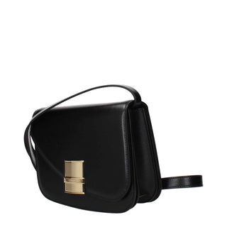 Salvatore Ferragamo Black Leather Crossbody Bag