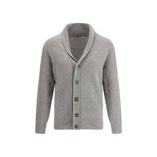 Brooksfield Gray Fleece Wool Cardigan