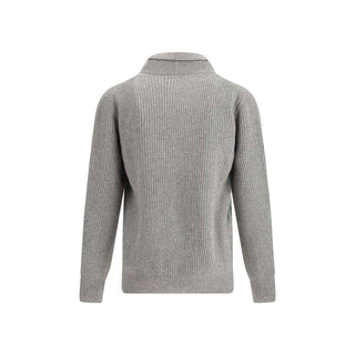 Brooksfield Gray Fleece Wool Cardigan