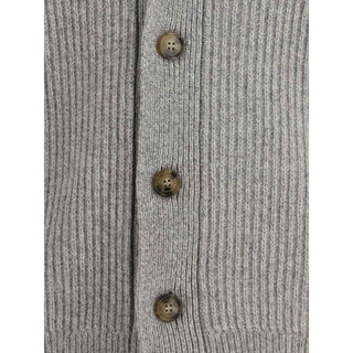 Brooksfield Gray Fleece Wool Cardigan
