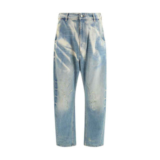 Vivienne Westwood Light Blue Cotton Relaxed Fit Jeans