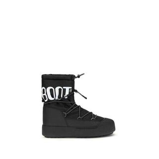 Moon Boot Black Polyamide Lace-Up Boots