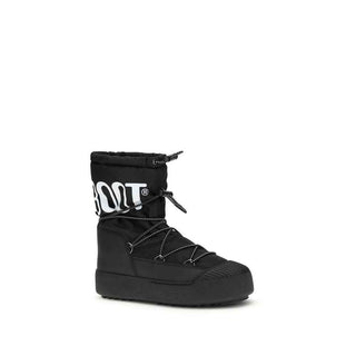 Moon Boot Black Polyamide Lace-Up Boots