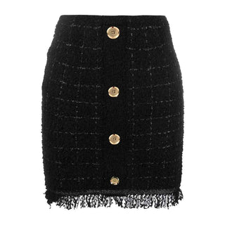 PINKO Black Polyester Skirt