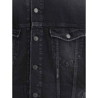 Balenciaga Black Cotton Denim Jacket