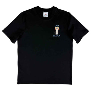 Casablanca Black Cotton T-Shirt