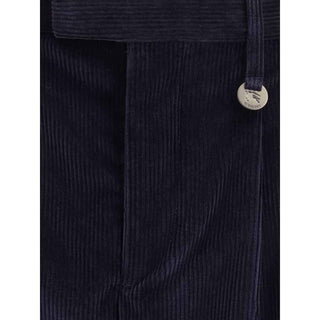 Burberry Blue Cotton Pants