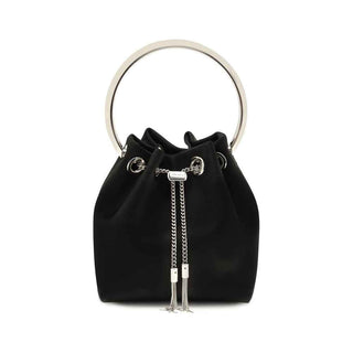 Jimmy Choo Black Silk Shoulder Bag