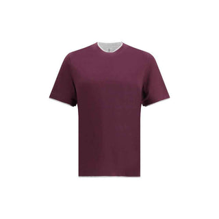 Brunello Cucinelli Purple Cotton T-Shirt