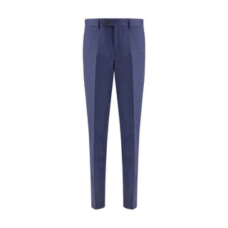 Brunello Cucinelli Blue Fleece Wool Pants