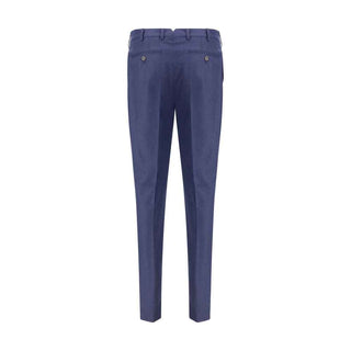 Brunello Cucinelli Blue Fleece Wool Pants