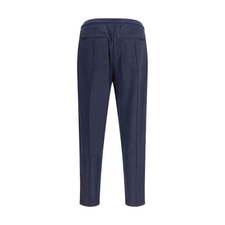 Brunello Cucinelli Blue Cashmere Athletic Pants