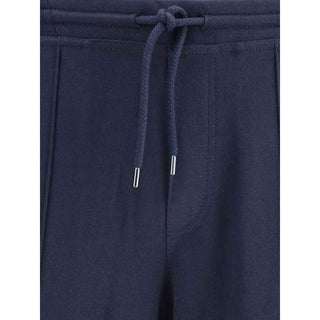 Brunello Cucinelli Blue Cashmere Athletic Pants