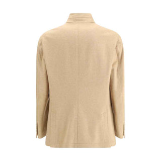 Brunello Cucinelli Beige Cashmere Coat