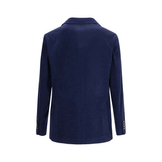 Brunello Cucinelli Blue Wool Coat