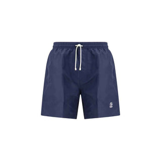 Brunello Cucinelli Blue Polyester Swim Shorts
