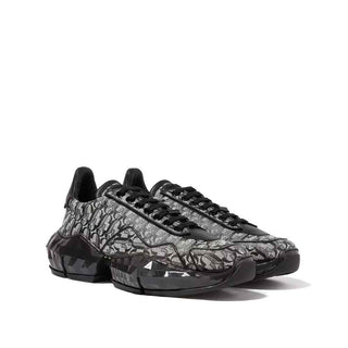 Jimmy Choo Black Calfskin Chunky Sneakers