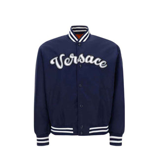 Versace Blue Nylon Bomber