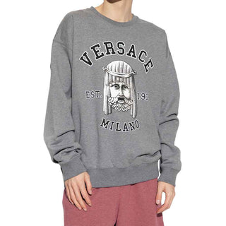Versace Gray Cotton Sweatshirt