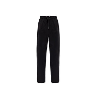 Versace Black Cotton Casual Pants