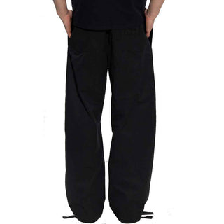 Versace Black Cotton Casual Pants