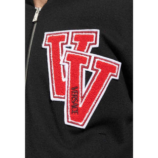 Versace Black Virgin Wool Bomber