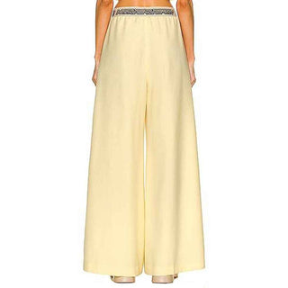 Stella McCartney Yellow Wool Casual Pants