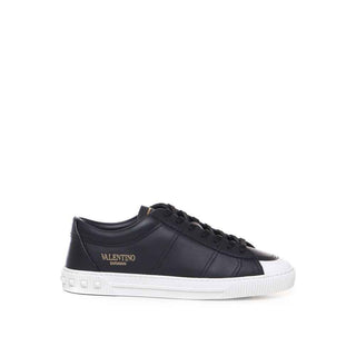 Valentino Garavani Black Calfskin Low Top Sneakers