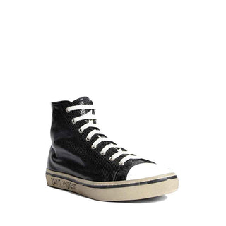 Saint Laurent Black Calfskin High Top Sneakers