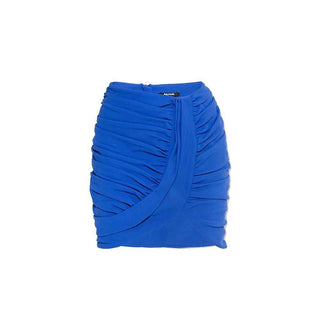 Balmain Blue Elastane Mini Skirt