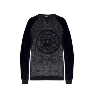 Balmain Black Elastane Sweatshirt