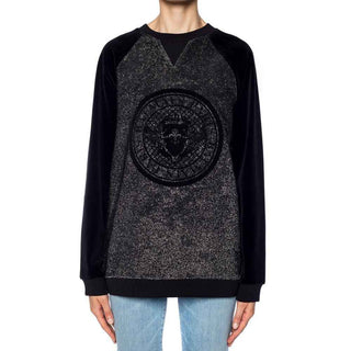 Balmain Black Elastane Sweatshirt