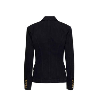 Balmain Black Cotton Blazer