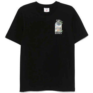 Casablanca Black Cotton T-Shirt