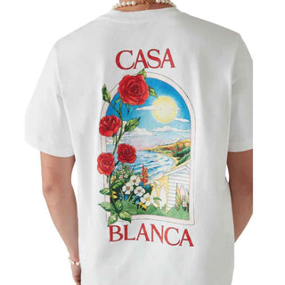 Casablanca White Cotton T-Shirt
